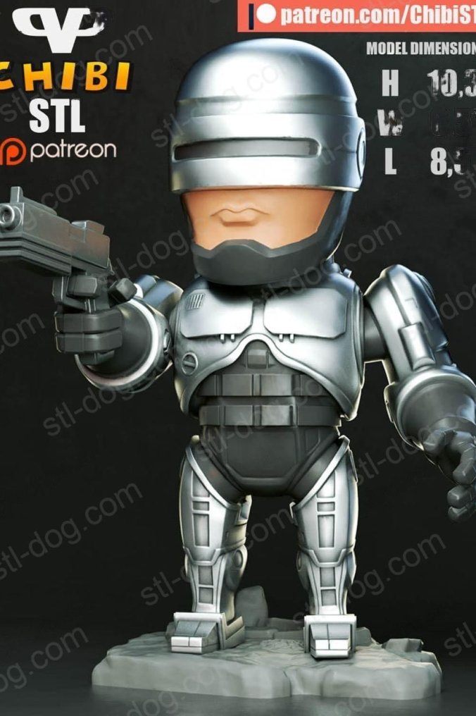 机器战警 Robocop 3D打印图纸